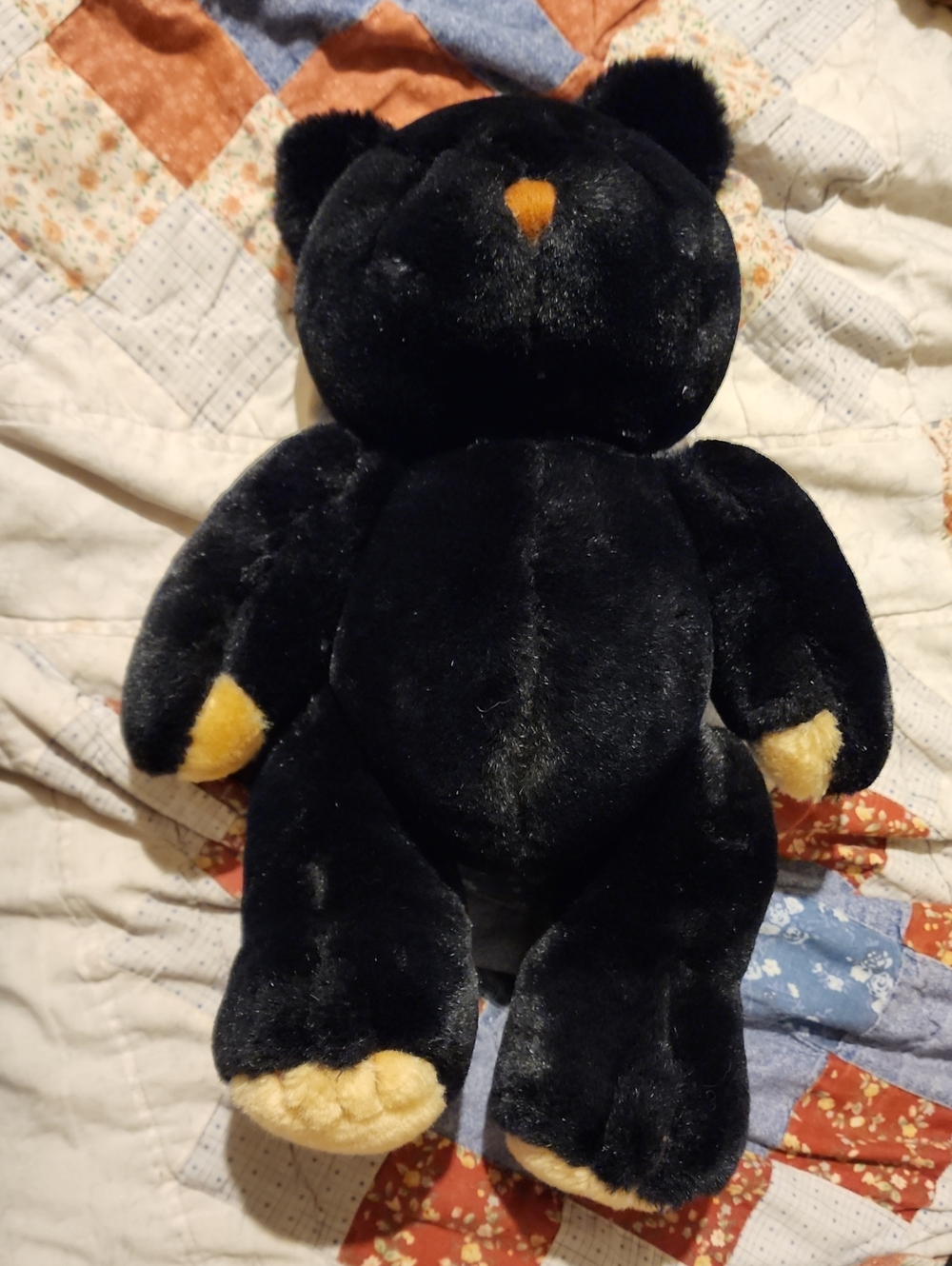 Bearland Black 14" Vintage Teddy Bear Plush